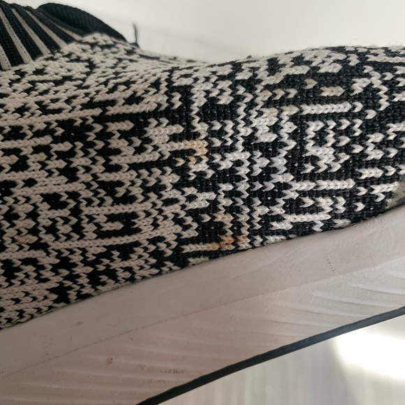 Adidas Rapida Run Black/White Laceless Knit Athletic Sneakers Size 7 - Picture 9 of 11